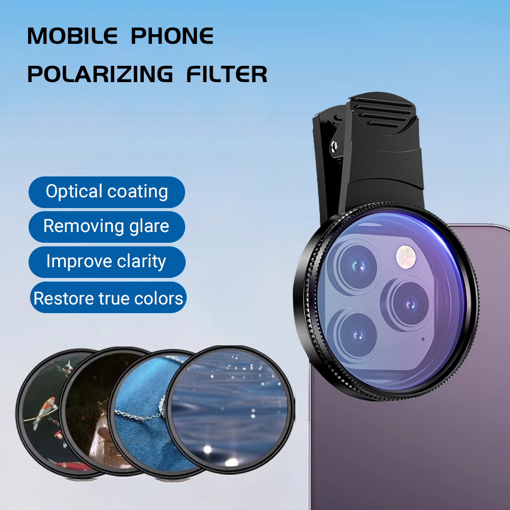 Mobile Tech Accessories - 52MM Mobile Phone Lens Universal Polarizer