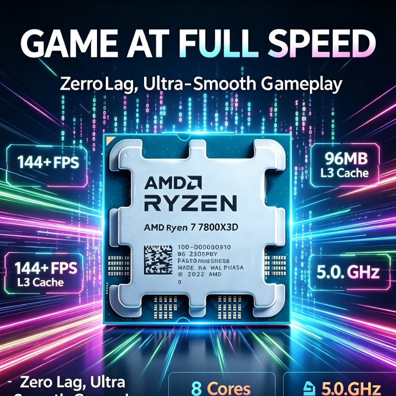 Amd Cpu Ryzen 7 - Ryzen 7 7800X3D Gaming CPU 8‑Core