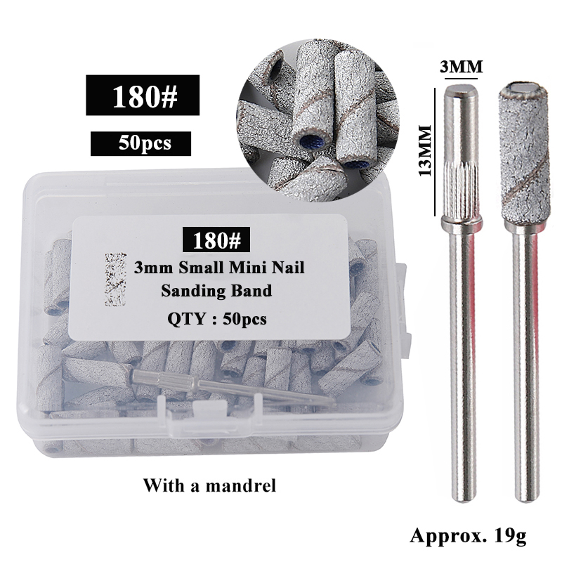 Tech Accessories Box - 50pcs/box 3mm Mini Sanding Bands with