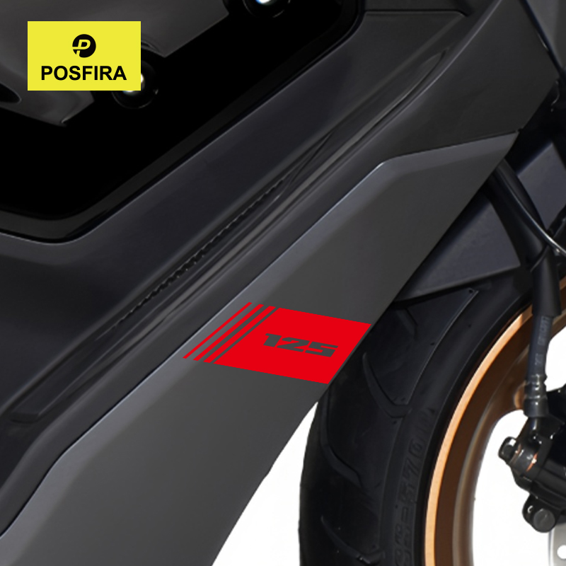 Nmax Tech Max Accessories - POSFIRA Motorcycle Fairing Sticker Vinyl Decals