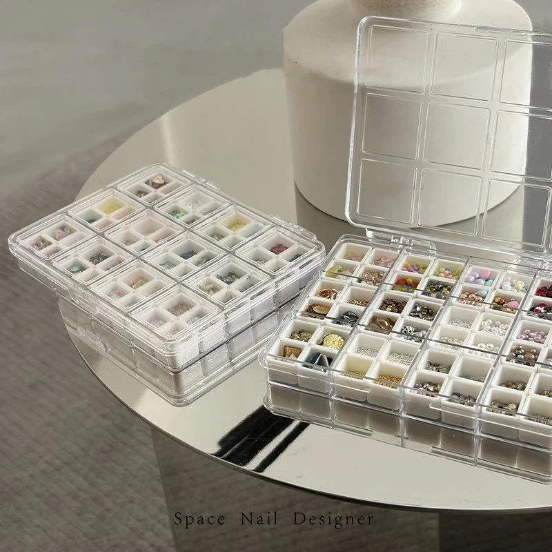 [New] 24/36/48Grids Nail Decor - Tech Accessories Box ulasan dan harga
