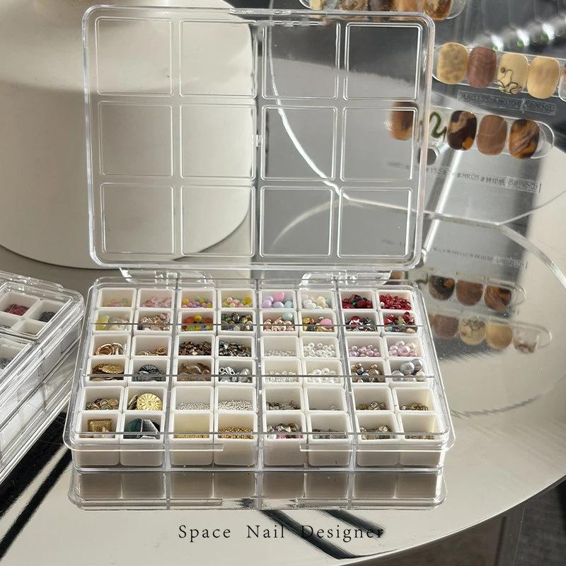[New] 24/36/48Grids Nail Decor - Tech Accessories Box ulasan dan harga