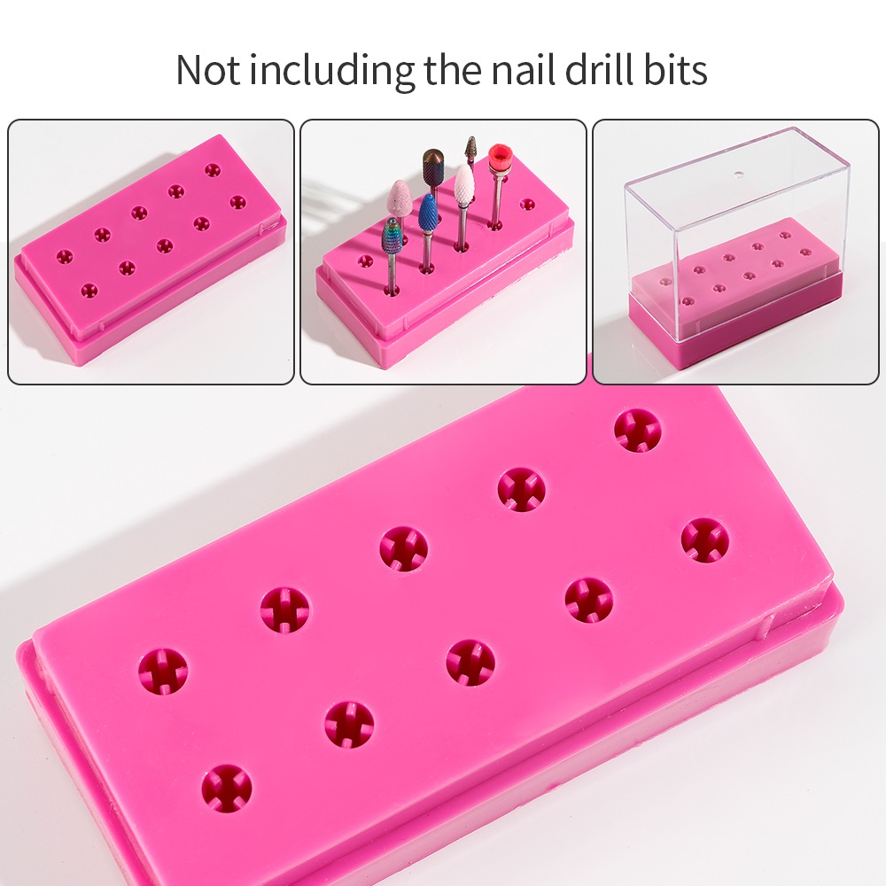 7 /10 Holes Nail Art Bit Stora - Tech Accessories Box ulasan dan harga