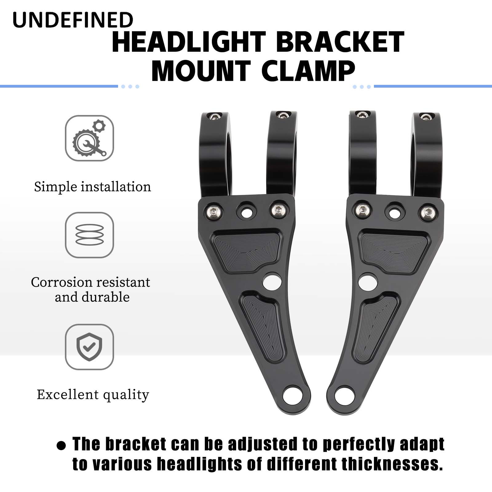 33mm-58mm Headlight Bracket Mo - Tech Q ulasan dan harga
