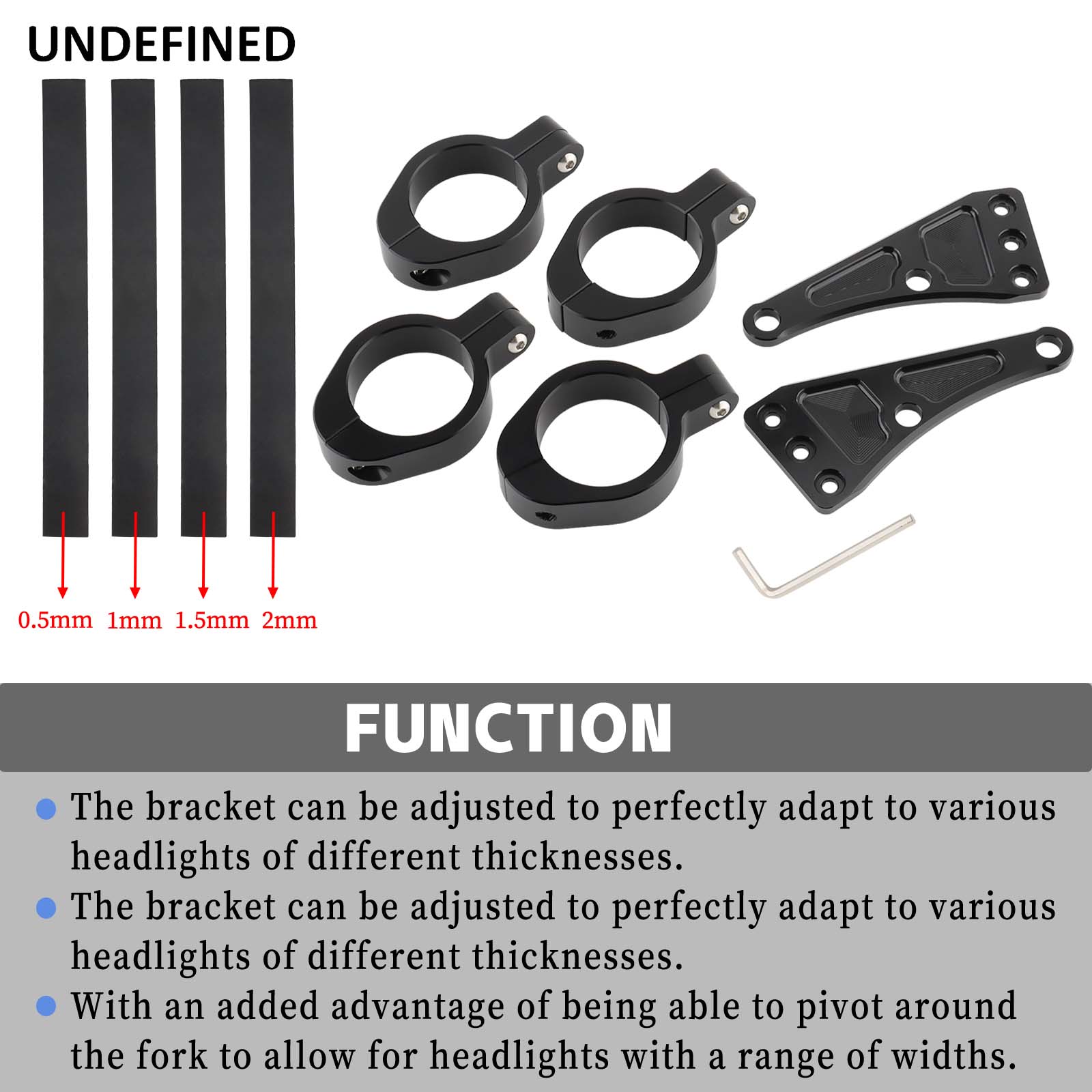 33mm-58mm Headlight Bracket Mo - Tech Q ulasan dan harga