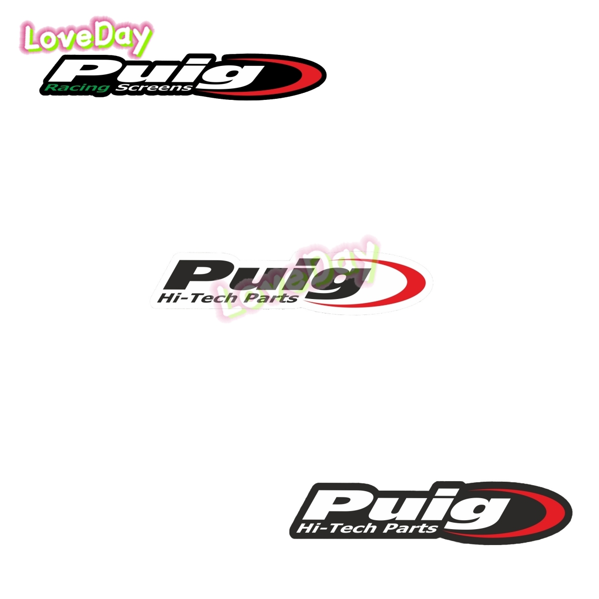 Puig Racing Hi-Tech Sticker NG - Tech Accessories Words ulasan dan harga