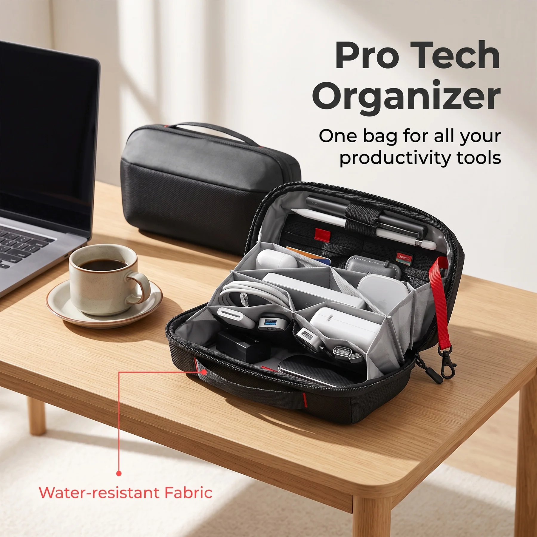 Travel Tech Organizer Pouch, W - Tech Accessories Box ulasan dan harga