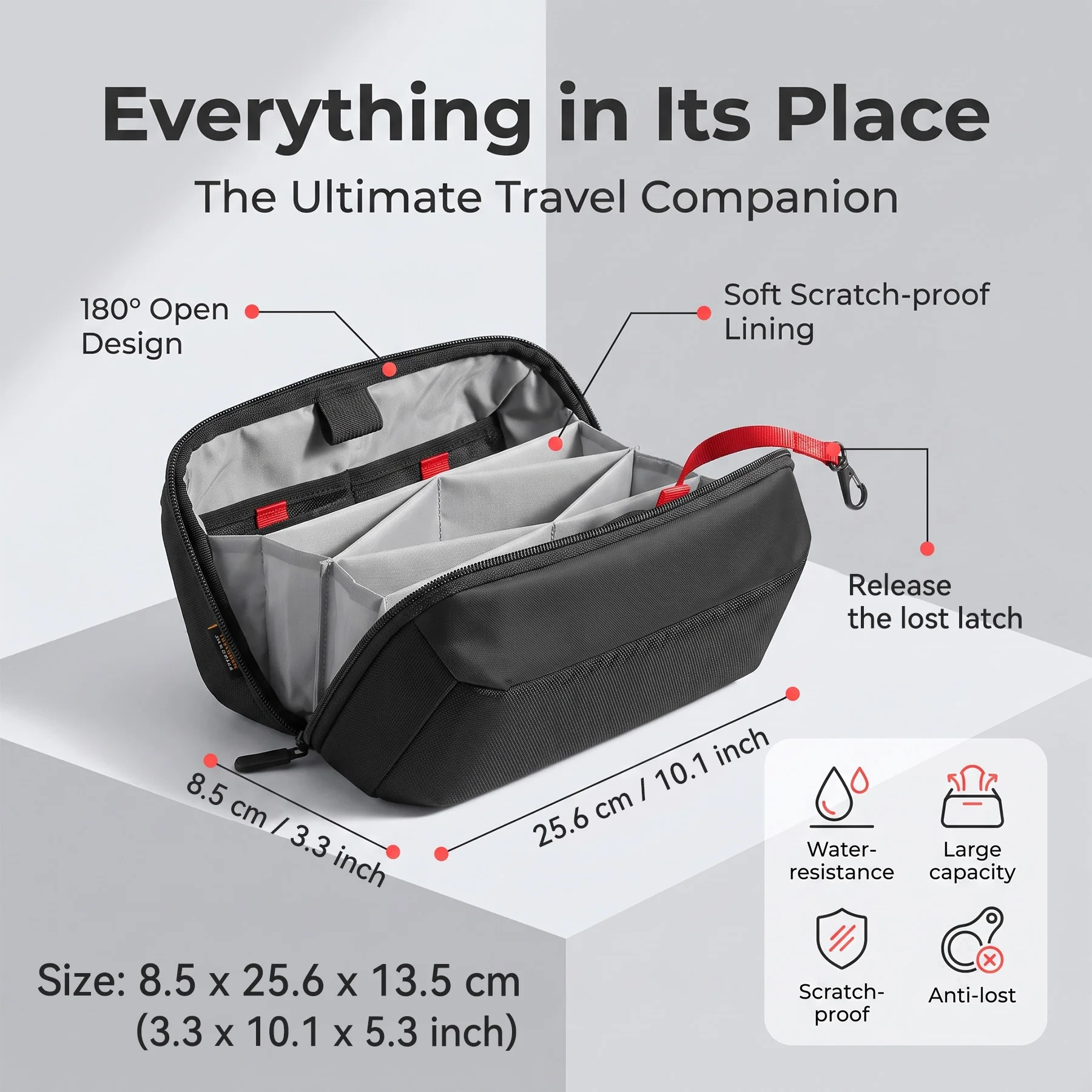 Travel Tech Organizer Pouch, W - Tech Accessories Box ulasan dan harga