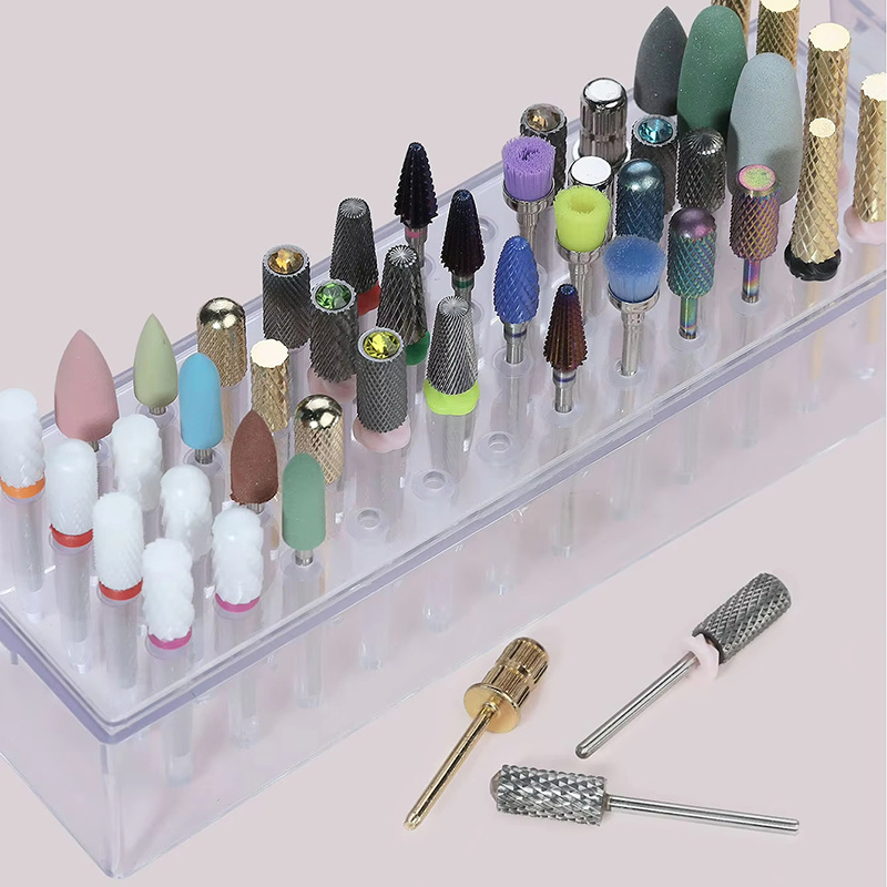 48 Holes Clear Nail Drill Bits - Tech Accessories Box ulasan dan harga