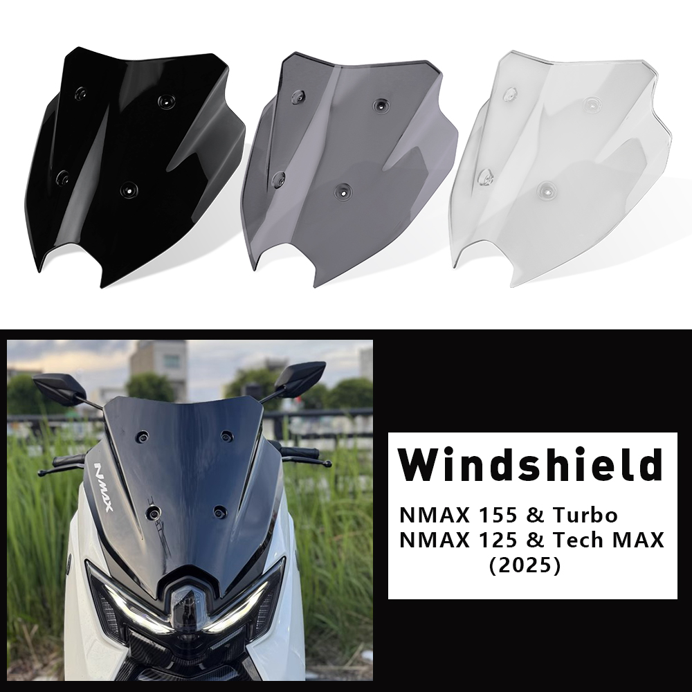 New NMAX 125 Windshield For Ya - Nmax Tech Max Accessories ulasan dan harga