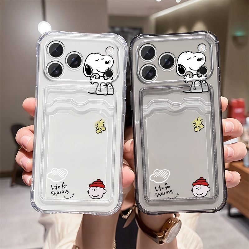 Anime Snoopy Soft Card Slot Po - Mobile Tech Accessories ulasan dan harga