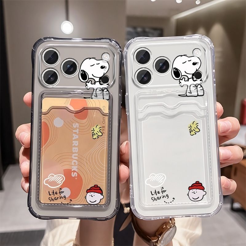 Anime Snoopy Soft Card Slot Po - Mobile Tech Accessories ulasan dan harga