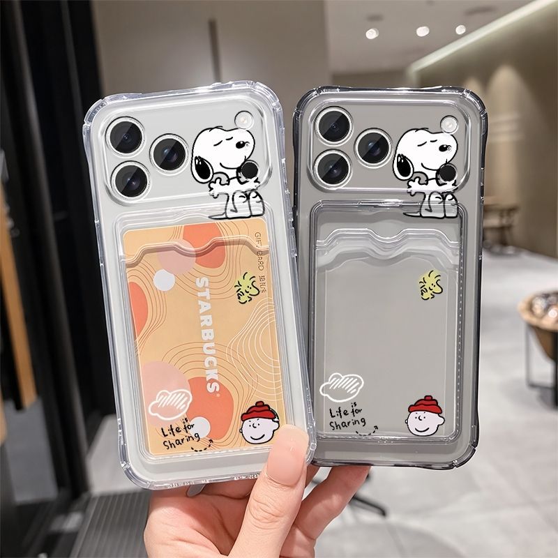 Anime Snoopy Soft Card Slot Po - Mobile Tech Accessories ulasan dan harga