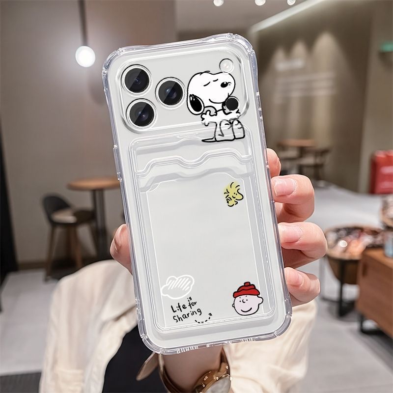 Anime Snoopy Soft Card Slot Po - Mobile Tech Accessories ulasan dan harga