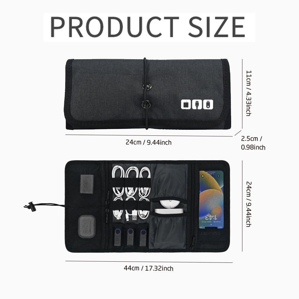 Tech Organizer Bag Cable Stora - Tech Accessories For Home Office ulasan dan harga