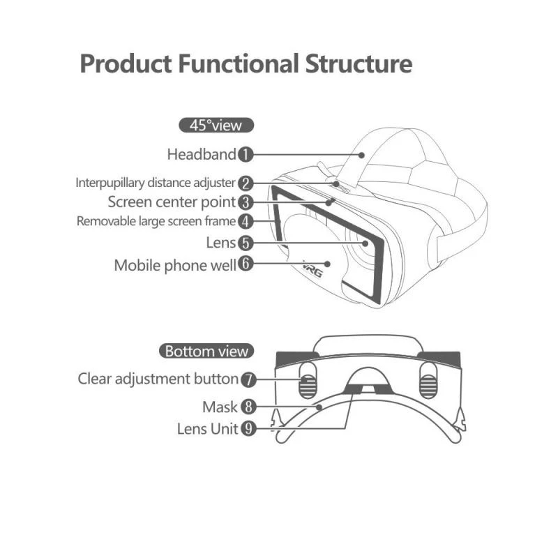 VRG Pro Virtual Reality VR Gla - Mobile Tech Accessories ulasan dan harga