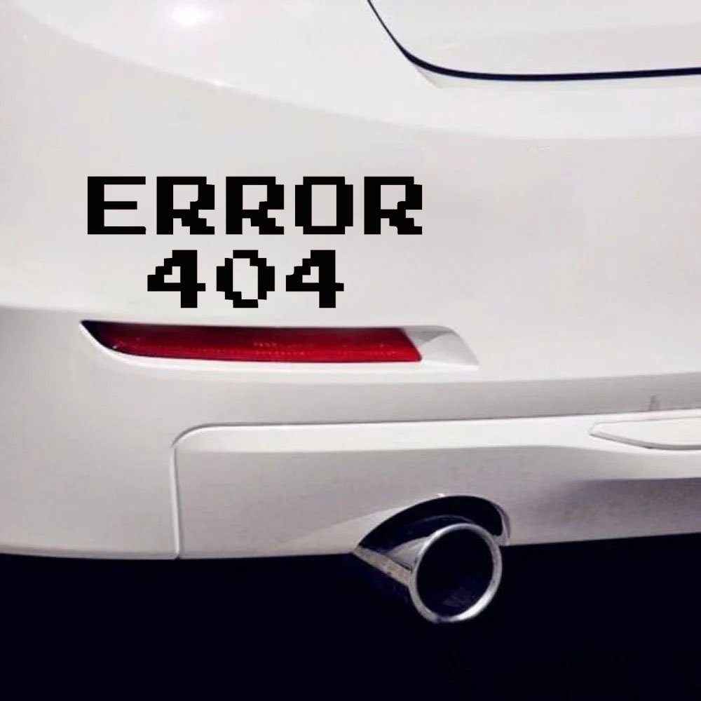 Error 404 Pixel Font Car Stick - Tech Trend Accessories ulasan dan harga
