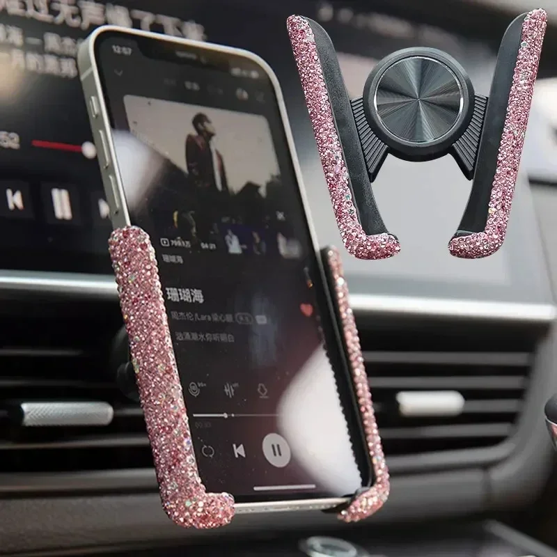 Diamond Car Phone Holder Rhine - Mobile Tech Accessories ulasan dan harga