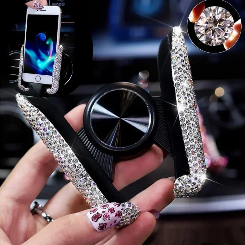 Diamond Car Phone Holder Rhine - Mobile Tech Accessories ulasan dan harga