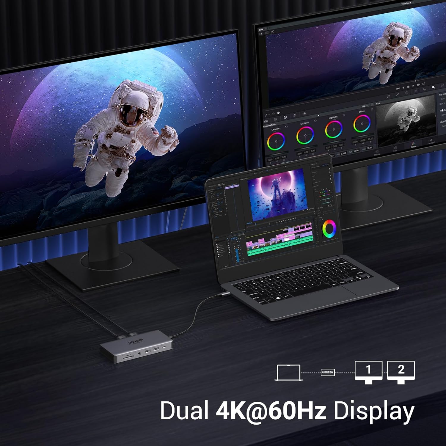 UGREEN Revodok Pro 211 Laptop  - Usb C To Hdmi ulasan dan harga