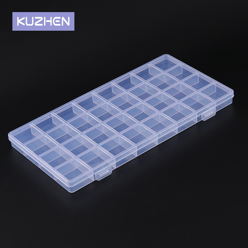 32/24/15 Grids Transparent Rec - Tech Accessories Box ulasan dan harga