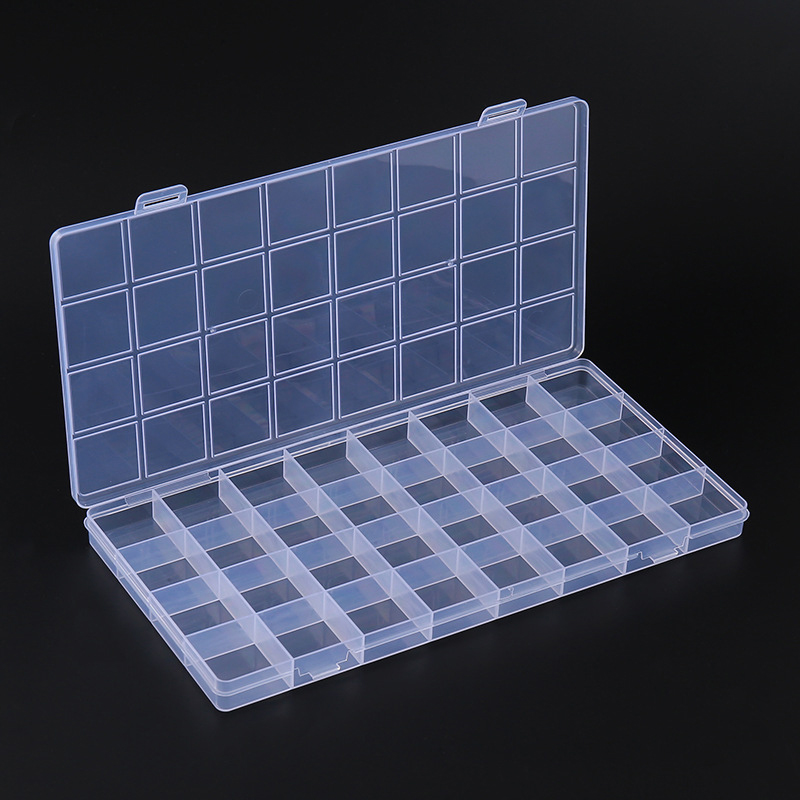 32/24/15 Grids Transparent Rec - Tech Accessories Box ulasan dan harga
