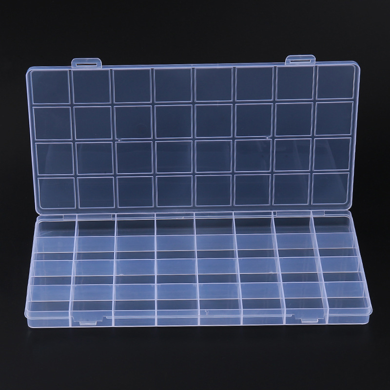32/24/15 Grids Transparent Rec - Tech Accessories Box ulasan dan harga