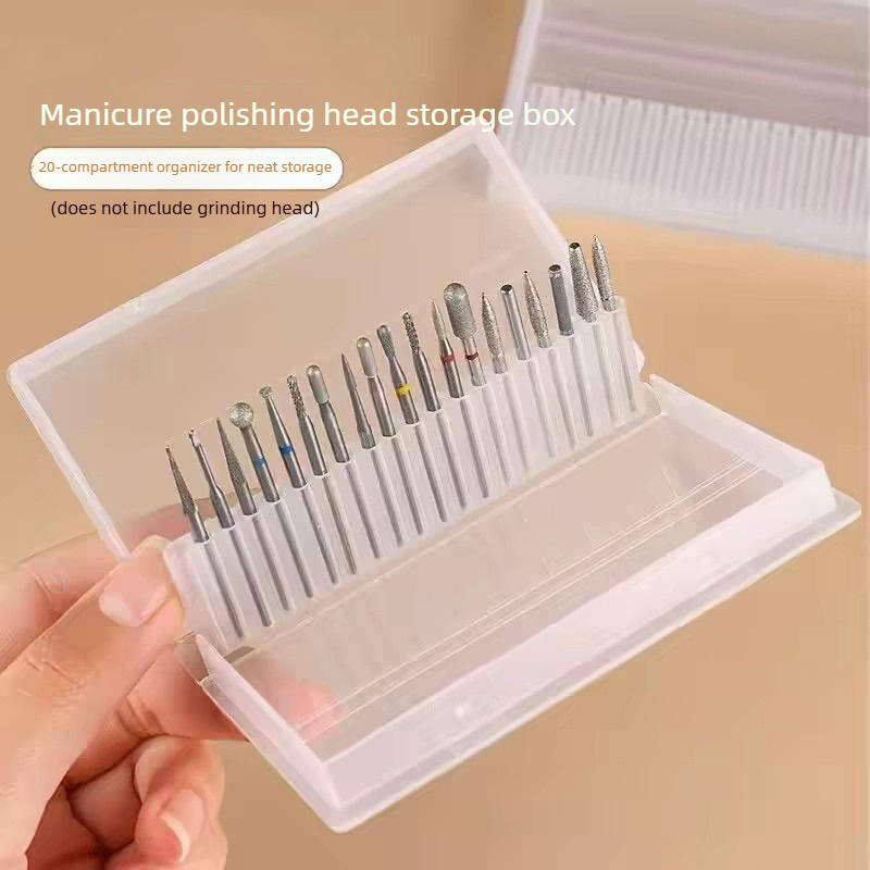 1/2/3PCS 20 Slots Clear Nail D - Tech Accessories Box ulasan dan harga