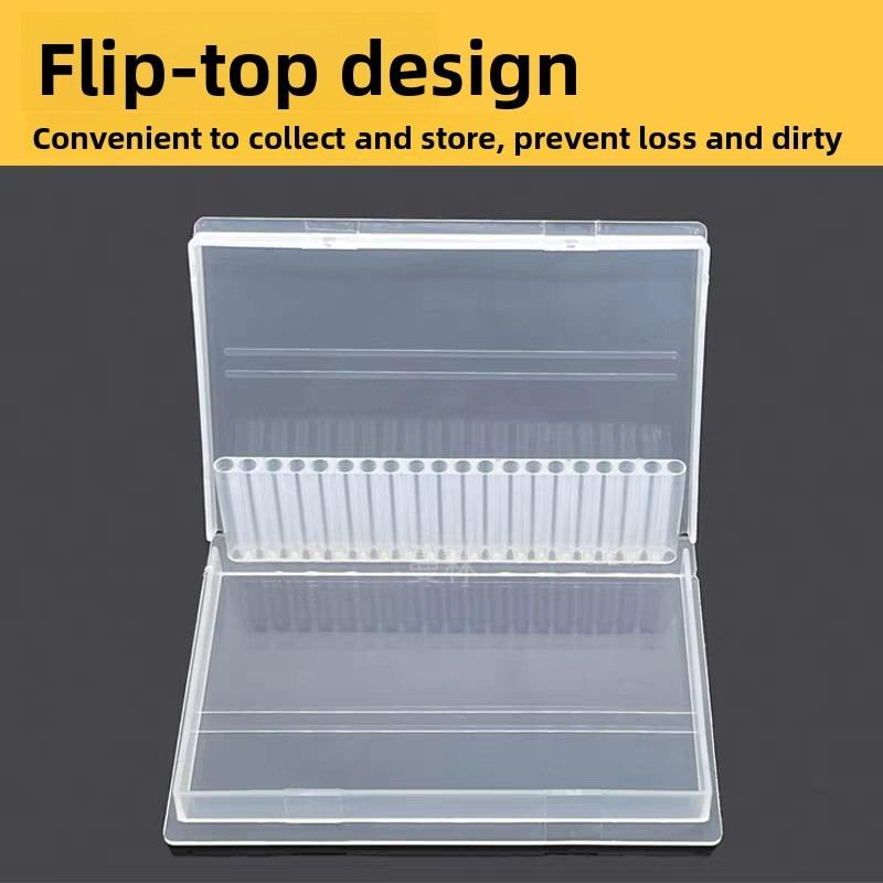 1/2/3PCS 20 Slots Clear Nail D - Tech Accessories Box ulasan dan harga